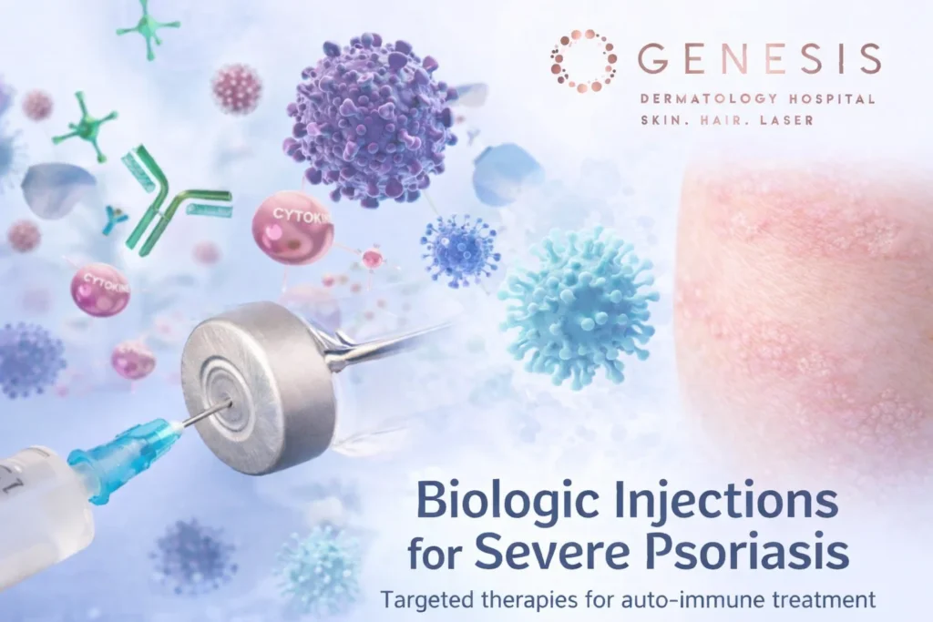 Its here Its Now! Biologic Injections for Severe Psoriasis: Are They Available in Chennai?. experienced skin doctor near you